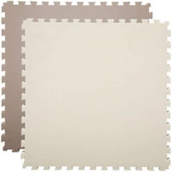 Eyepower Tappetino Puzzle Per Sport 90x90cm Incl Cornice EVA Spesso 40mm Tappeto Protezione Pavimenti Estensibile Double-face Marrone Beige -VIDAXLI NEGOZIO 11944815 5