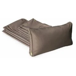 Set Di Fodere Per Cuscini, Colore: Marrone, Per Salotto Da Giardino, Modello: Milano - Set Completo