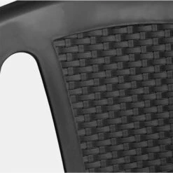 Sedia Da Giardino In Plastica Senza Braccioli Impilabile [ 4 PEZZI ] Procida Antracite -VIDAXLI NEGOZIO 13145736 3