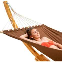Amaca Da Giardino Con Supporto Legno - 325 Cm Porta Amaca - Amaca Per 2 Persone 7 Amaca Da Giardino Con Supporto Legno - 325 Cm Porta Amaca - Amaca Per 2 Persone -VIDAXLI NEGOZIO 14375478 3