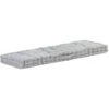 Cuscino Per Pallet E Pavimento In Cotone 120x40x7 Cm Grigio VidaXL