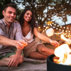 Relaxdays Braciere Con Protezione Per Il Calore, Attizzatoio, 40,5x58,5 Cm, Caminetto Con Bordo Alto, Da Esterno, Nero -VIDAXLI NEGOZIO 27194975 3