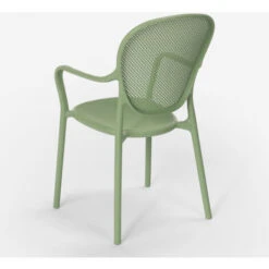 Sedia Design Moderno Per Cucina Bar Ristorante Esterno In Polipropilene Clara Colore: Verde -VIDAXLI NEGOZIO 28760621 4