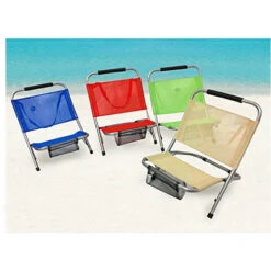 Spiaggina Mare Pieghevole Leggera Sedia Textilene Spiaggia Tracolla Portatile -VIDAXLI NEGOZIO 30290708 5