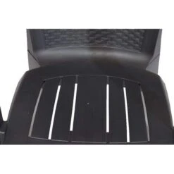 Sedia Da Giardino In Plastica Effetto Rattan Impilabile [ 6 PEZZI ] Eden - Antracite -VIDAXLI NEGOZIO 31027934 5