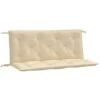 Cuscino Per Panca Beige 120 Cm In Tessuto Oxford VidaXL