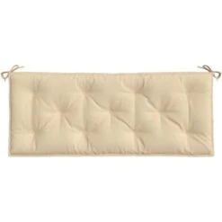 Cuscino Per Panca Beige 120 Cm In Tessuto Oxford VidaXL -VIDAXLI NEGOZIO 35479334 5