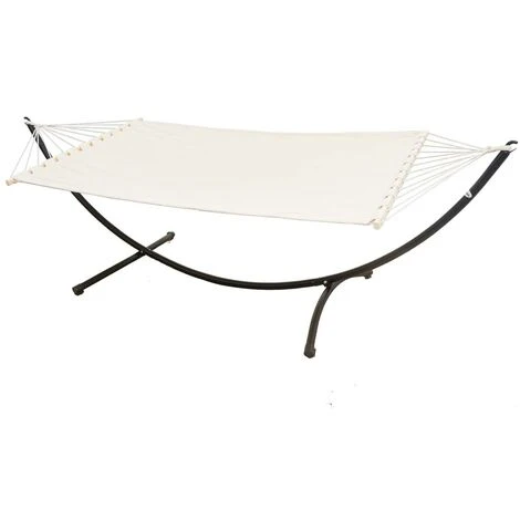 Amaca Doppia Con Struttura A 120kg 200x120 Supporto Da Esterno In Metallo Telaio 1 Amaca Doppia Con Struttura A 120kg 200x120 Supporto Da Esterno In Metallo Telaio