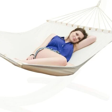 Amaca Doppia Con Struttura A 120kg 200x120 Supporto Da Esterno In Metallo Telaio 3 Amaca Doppia Con Struttura A 120kg 200x120 Supporto Da Esterno In Metallo Telaio - immagine 3