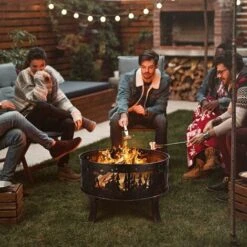 MVPOWER Braciere Da Giardino, Braciere Da 27 Pollici, Braciere Con Griglia Di Protezione Dalle Scintille, Poker E Griglia Per Carbone, Per Riscaldamento/barbecue, Braciere Per Giardino, Spiaggia, Pati -VIDAXLI NEGOZIO 36236759 5