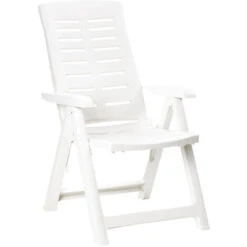 POLTRONA MULIPOSIZIONE RESINA YUMA BIANCA