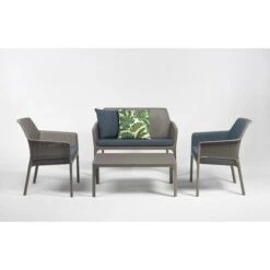 Cuscino Imbottito Per Serie Net Di Nardi In Tessuto Idrorepellente Da Estero Made In Italy -Cuscino Net / Grigio -VIDAXLI NEGOZIO 47937003 4