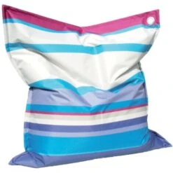 Cuscinone Enorme Da Giardino A Righe Per Esterno 160x135 H Cm -Righe Grige E Azzurre 9 Cuscinone Enorme Da Giardino A Righe Per Esterno 160x135 H Cm -Righe Grige E Azzurre -VIDAXLI NEGOZIO 48089441 5