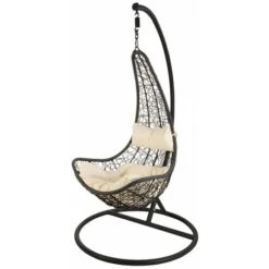 POLTRONA PENSILE DONDOLO SOSPESA GIARDINO BALCONE TERRAZZA SEDIA CON CUSCINO 327