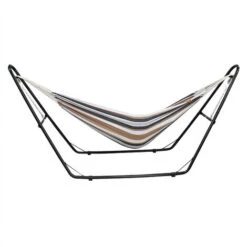 Todeco Amaca, Letto Appeso - Capacità: Per 2 Persone - Altezza: Regolabile - Marrone, Brasiliano, Cotone, Con Supporto H-Type