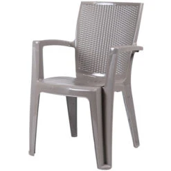 Sedia Da Esterno Comfort Giava Colore Taupe.