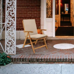 Gardenista Cuscini Per Sedie Da Giardino, Cuscini Per Sedili Pieghevoli Resistenti All'acqua Per Sedie Da Giardino Con Rivestimento Rimovibile Facile Da Pulire 2 Pezzi, Pietra -VIDAXLI NEGOZIO 60311161 5