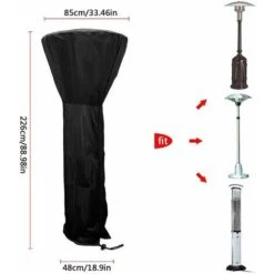 RHAFAYRE Copertura Per Riscaldatore Da Patio, Comius Sharp Coperture Per Riscaldatore Da Esterno Impermeabili Copertura Protettiva Per Riscaldatore Da Patio, 226 X 85 X 48 Cm -VIDAXLI NEGOZIO 73156097 3