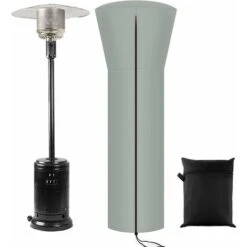 RHAFAYRE Coperta Riscaldante Per Patio, Protezione Per Mobili Da Esterno Rotonda Da Giardino Impermeabile Resistente, Coperta Per Riscaldatore Per Patio Rotonda Extra Large, Protezione In Tessuto Tras