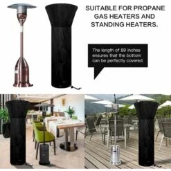 RHAFAYRE Copertura Del Riscaldatore Del Patio Copertura Del Riscaldatore Del Patio 210D Copertura Del Riscaldatore Del Patio Esterno Antipolvere/antivento -VIDAXLI NEGOZIO 73156425 3