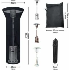 RHAFAYRE Copertura Del Riscaldatore Del Patio Copertura Del Riscaldatore Del Patio 210D Copertura Del Riscaldatore Del Patio Esterno Antipolvere/antivento -VIDAXLI NEGOZIO 73156425 4