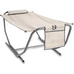 Amaca Pieghevole Con Telaio - 220 X 95 Cm - Beige
