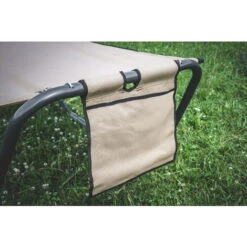 Amaca Pieghevole Con Telaio - 220 X 95 Cm - Beige -VIDAXLI NEGOZIO 77270501 3