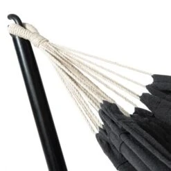 Amaca Con Supporto In Metallo E Tela Grigio Antracite -VIDAXLI NEGOZIO 81211811 3