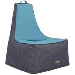 Gardenista Poltrona A Sacco, Poltrona A Sacco Con Schienale Alto Per Esterni Protetta Dai Raggi UV, Tessuto Resistente All'acqua Di Alta Qualità Con Imbottitura In Perline Di Poliestere EPS, Verde Acq