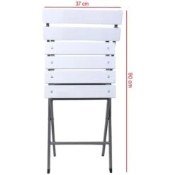 Rebecca Mobili Set 2 Sedie Pieghevoli Da Esterno In Plastica Acciaio Per Giardino Balcone -VIDAXLI NEGOZIO 88168701 4