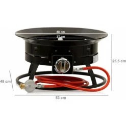 BBQ-Toro Camino A Gas Con Pietre Laviche Ã˜ 48 Cm - 12 KW Camino A Gas -VIDAXLI NEGOZIO 94790224 4