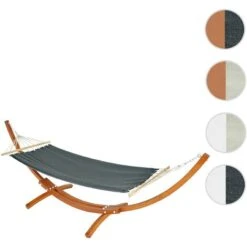 Nova Amaca Con Struttura In Legno Regolabile 320cm Vari Colori Disponibili Colore : Bianco E Grigio -VIDAXLI NEGOZIO 95906716 5