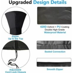 Copertura Del Riscaldatore Del Patio, Copertura Del Riscaldatore Del Patio Impermeabile 210D Oxford, Copertura Del Riscaldatore Del Patio Esterno Antipolvere/antivento (240x92x59cm) 7 Copertura Del Riscaldatore Del Patio, Copertura Del Riscaldatore Del Patio Impermeabile 210D Oxford, Copertura Del Riscaldatore Del Patio Esterno Antipolvere/antivento (240x92x59cm) -VIDAXLI NEGOZIO 96838609 3