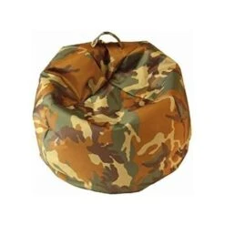 King Home Pouf Comodone 65x62h Cm Sfoderabile Mimetico