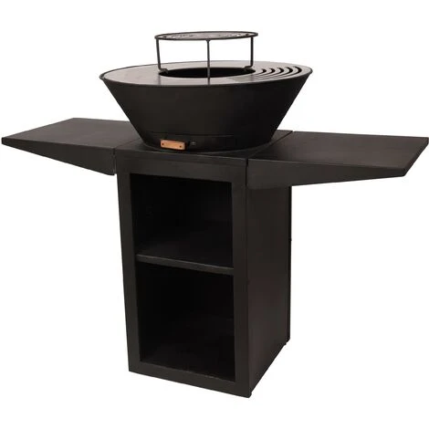 Barbecue Con Piastra Rotonda, Grill E Supporto PURLINE EFP57B 1 Barbecue Con Piastra Rotonda, Grill E Supporto PURLINE EFP57B